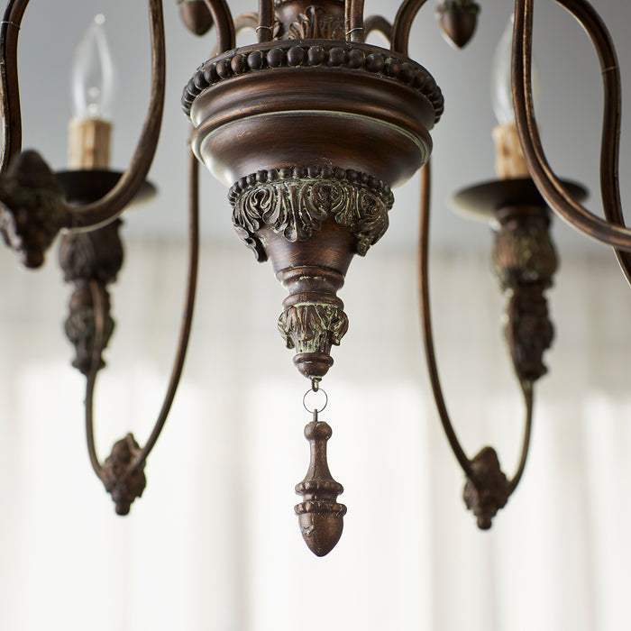 Quorum Home Quorum - 6316-6-39 - Six Light Chandelier - Vintage Copper
