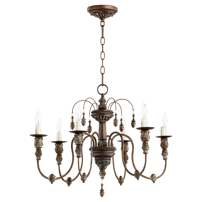 Quorum Home Quorum - 6316-6-39 - Six Light Chandelier - Vintage Copper