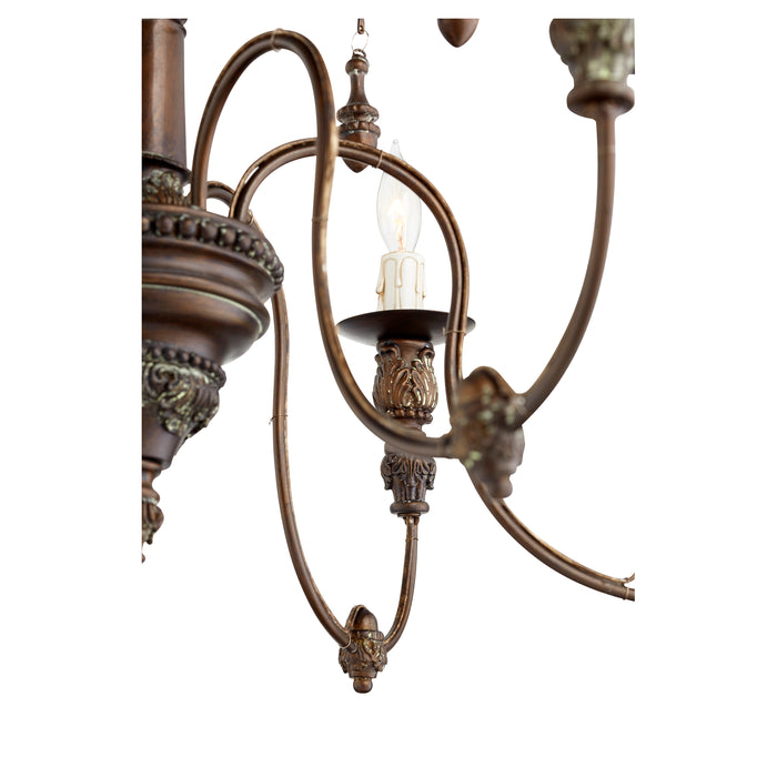 Quorum Home Quorum - 6316-6-39 - Six Light Chandelier - Vintage Copper