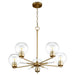 Quorum Home Quorum - 6317-5-80 - Five Light Chandelier - Aged Brass