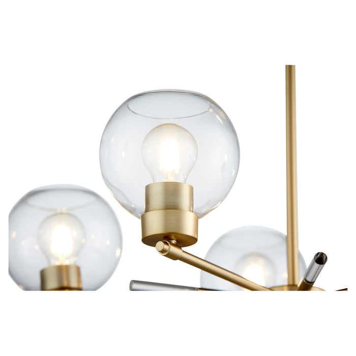 Quorum Home Quorum - 6317-5-80 - Five Light Chandelier - Aged Brass