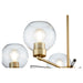 Quorum Home Quorum - 6317-5-80 - Five Light Chandelier - Aged Brass