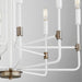 Quorum Home Quorum - 633-8-0881 - Eight Light Chandelier - Studio White w/ Dark Brass