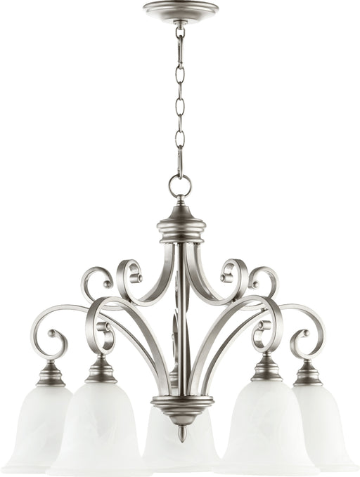 Quorum Home Quorum - 6354-5-64 - Five Light Chandelier - Classic Nickel
