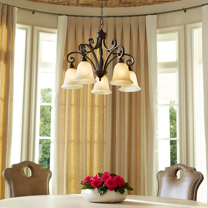 Quorum Home Quorum - 6354-5-86 - Five Light Chandelier - Oiled Bronze