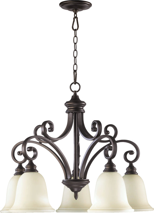 Quorum Home Quorum - 6354-5-86 - Five Light Chandelier - Oiled Bronze