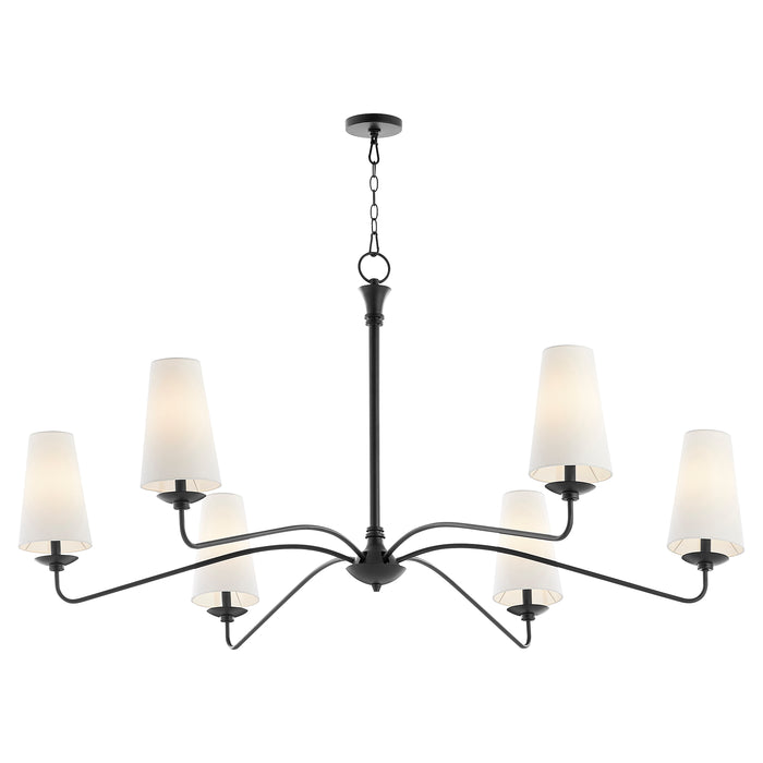 Quorum Home Quorum - 636-6-59 - Six Light Chandelier - Matte Black
