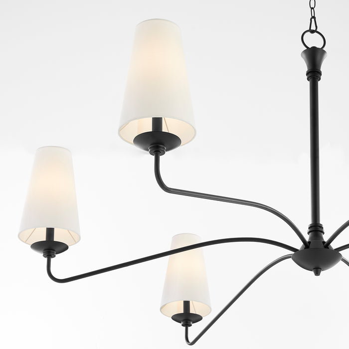 Quorum Home Quorum - 636-6-59 - Six Light Chandelier - Matte Black