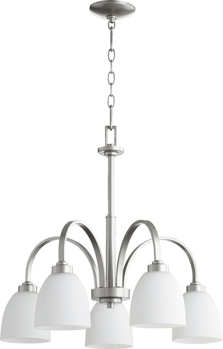Quorum Home Quorum - 6360-5-64 - Five Light Chandelier - Classic Nickel