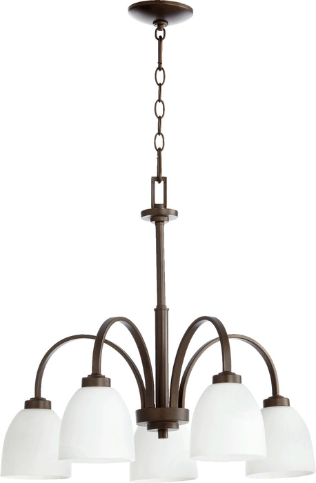 Quorum Home Quorum - 6360-5-86 - Five Light Chandelier - Oiled Bronze