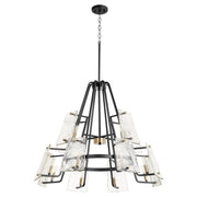 Quorum Home Quorum - 637-12-69 - 12 Light Chandelier - Textured Black w/ Aged Brass