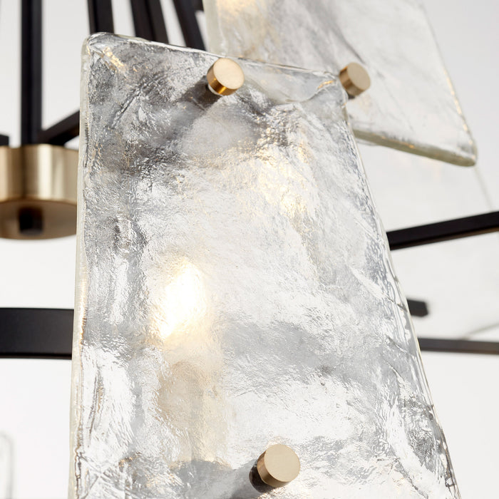 Quorum Home Quorum - 637-12-69 - 12 Light Chandelier - Textured Black w/ Aged Brass