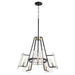 Quorum Home Quorum - 637-5-69 - Five Light Chandelier - Textured Black w/ Aged Brass