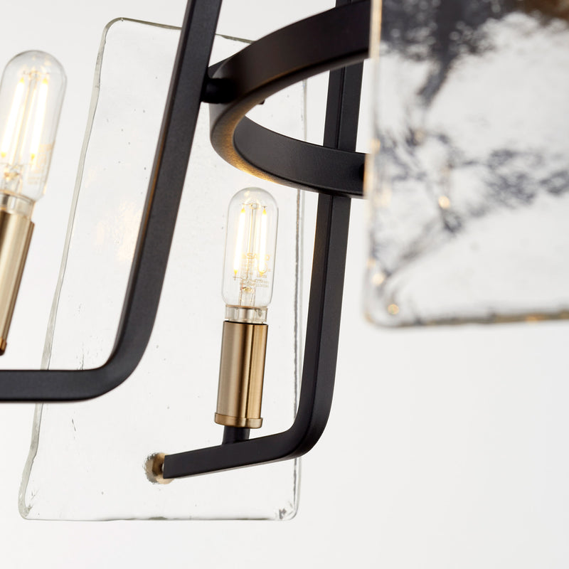 Quorum Home Quorum - 637-5-69 - Five Light Chandelier - Textured Black w/ Aged Brass