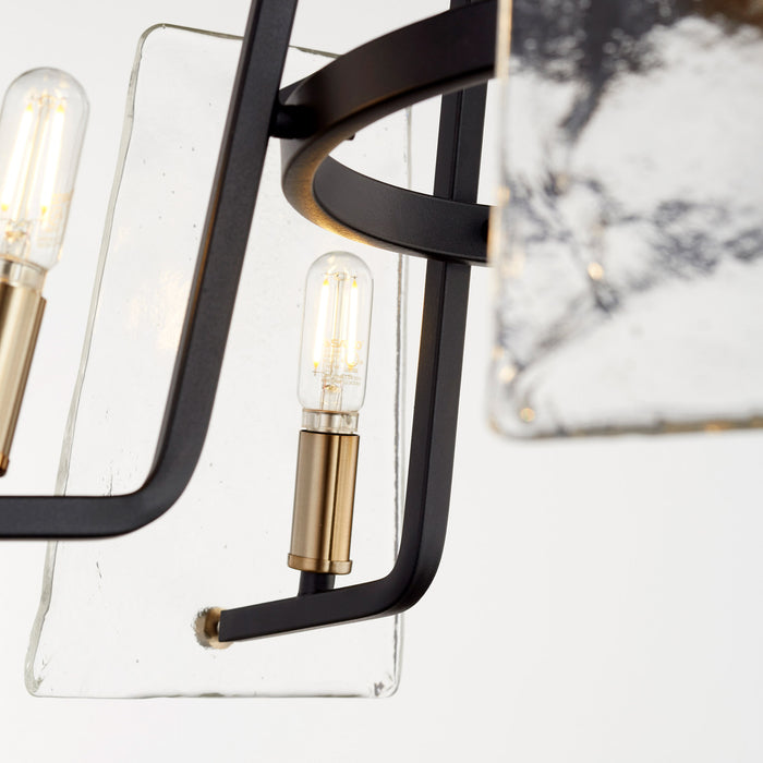 Quorum Home Quorum - 637-5-69 - Five Light Chandelier - Textured Black w/ Aged Brass