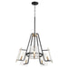 Quorum Home Quorum - 637-5-69 - Five Light Chandelier - Textured Black w/ Aged Brass