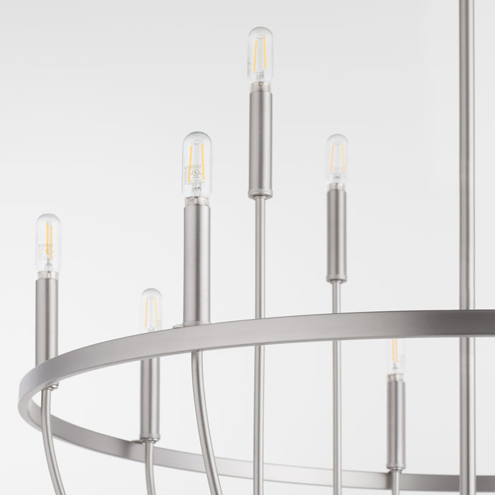 Quorum Home Quorum - 6374-12-65 - 12 Light Chandelier - Satin Nickel