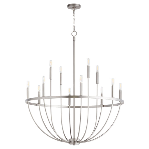 Quorum Home Quorum - 6374-12-65 - 12 Light Chandelier - Satin Nickel