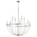 Quorum Home Quorum - 6374-12-65 - 12 Light Chandelier - Satin Nickel