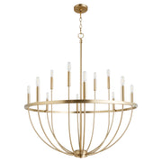 Quorum Home Quorum - 6374-12-80 - 12 Light Chandelier - Aged Brass