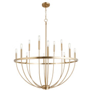 Quorum Home Quorum - 6374-12-80 - 12 Light Chandelier - Aged Brass
