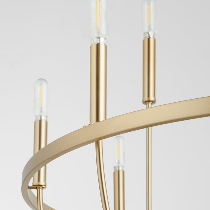 Quorum Home Quorum - 6374-12-80 - 12 Light Chandelier - Aged Brass