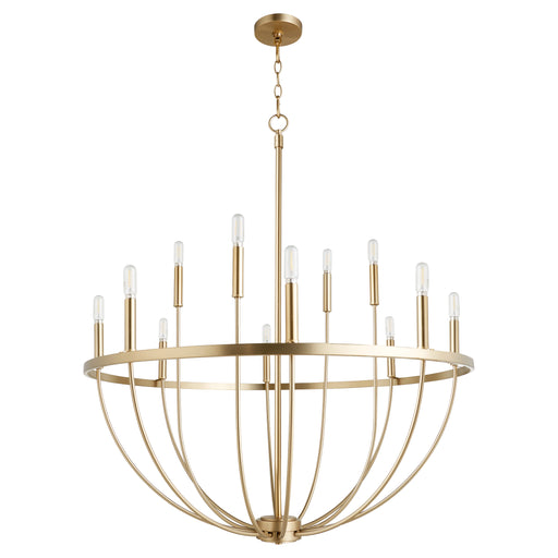 Quorum Home Quorum - 6374-12-80 - 12 Light Chandelier - Aged Brass
