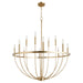 Quorum Home Quorum - 6374-12-80 - 12 Light Chandelier - Aged Brass