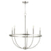Quorum Home Quorum - 6374-5-65 - Five Light Chandelier - Satin Nickel