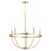 Quorum Home Quorum - 6374-5-80 - Five Light Chandelier - Aged Brass