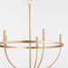 Quorum Home Quorum - 6374-5-80 - Five Light Chandelier - Aged Brass