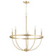 Quorum Home Quorum - 6374-5-80 - Five Light Chandelier - Aged Brass