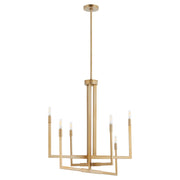Quorum Home Quorum - 6377-6-80 - Six Light Chandelier - Aged Brass