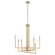 Quorum Home Quorum - 6377-6-80 - Six Light Chandelier - Aged Brass
