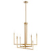 Quorum Home Quorum - 6377-6-80 - Six Light Chandelier - Aged Brass