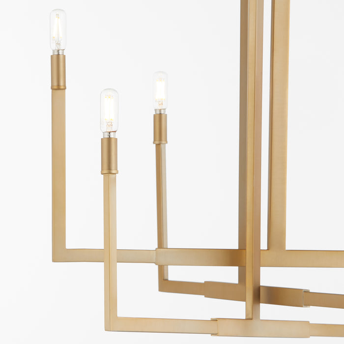Quorum Home Quorum - 6377-6-80 - Six Light Chandelier - Aged Brass