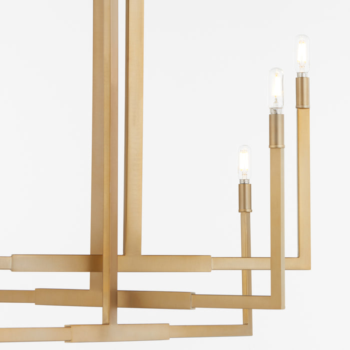 Quorum Home Quorum - 6377-6-80 - Six Light Chandelier - Aged Brass