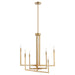 Quorum Home Quorum - 6377-6-80 - Six Light Chandelier - Aged Brass
