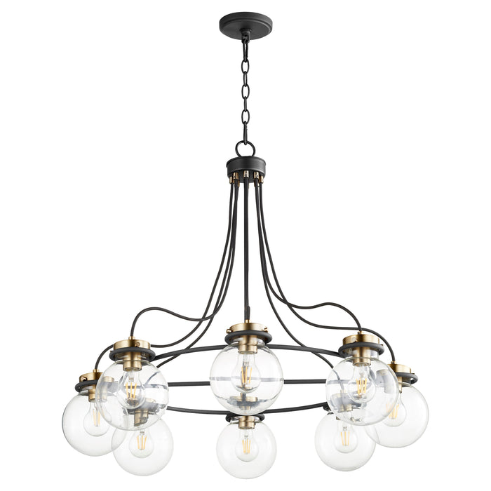 Centauri 8 Light Chandelier - Textured Black