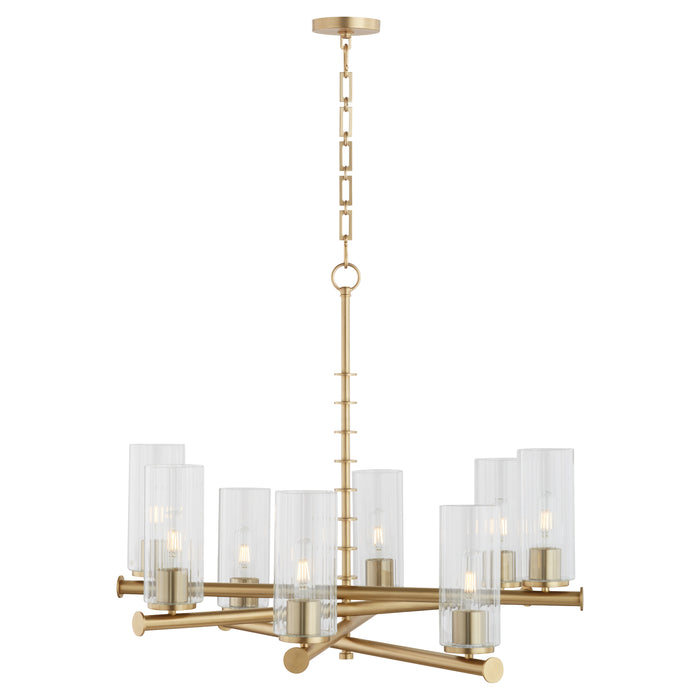 Quorum Home Quorum - 641-8-80 - Eight Light Chandelier - Aged Brass