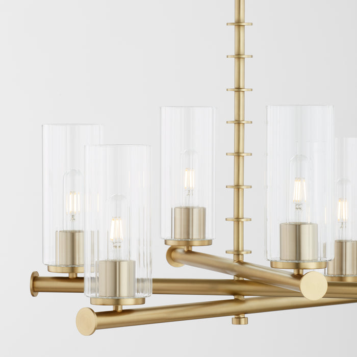 Quorum Home Quorum - 641-8-80 - Eight Light Chandelier - Aged Brass