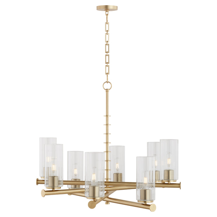 Quorum Home Quorum - 641-8-80 - Eight Light Chandelier - Aged Brass