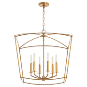 Quorum Home Quorum - 6412-6-74 - Six Light Pendant - Gold Leaf