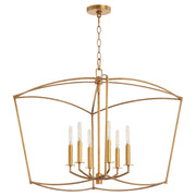Quorum Home Quorum - 6412-6-74 - Six Light Pendant - Gold Leaf