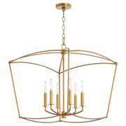 Quorum Home Quorum - 6412-6-74 - Six Light Pendant - Gold Leaf