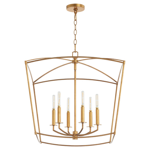 Quorum Home Quorum - 6412-6-74 - Six Light Pendant - Gold Leaf