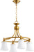 Quorum Home Quorum - 6422-4-80 - Four Light Chandelier - Aged Brass
