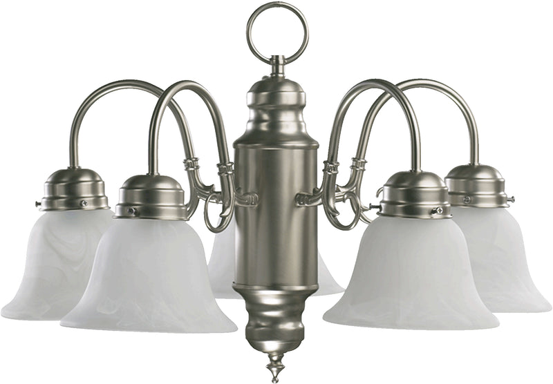 Quorum Home Quorum - 6429-5-65 - Five Light Chandelier - Satin Nickel