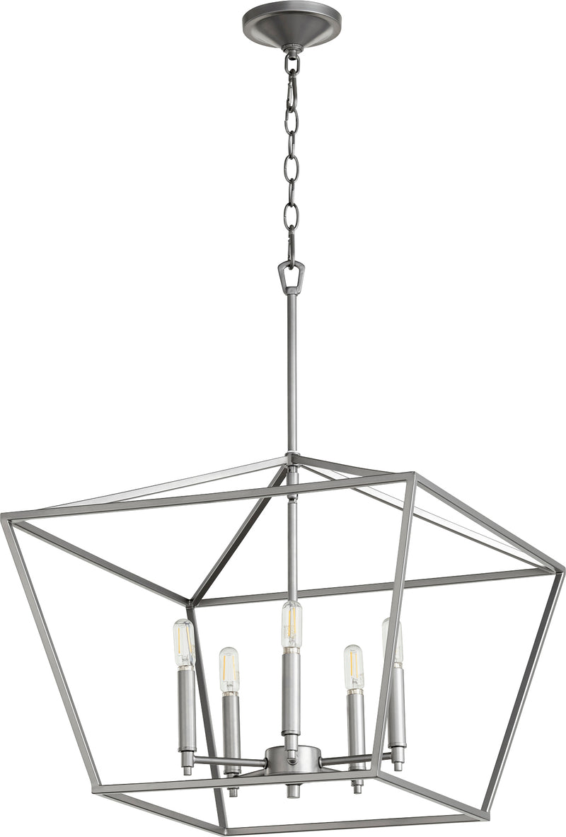 Quorum Home Quorum - 644-5-64 - Five Light Chandelier - Classic Nickel