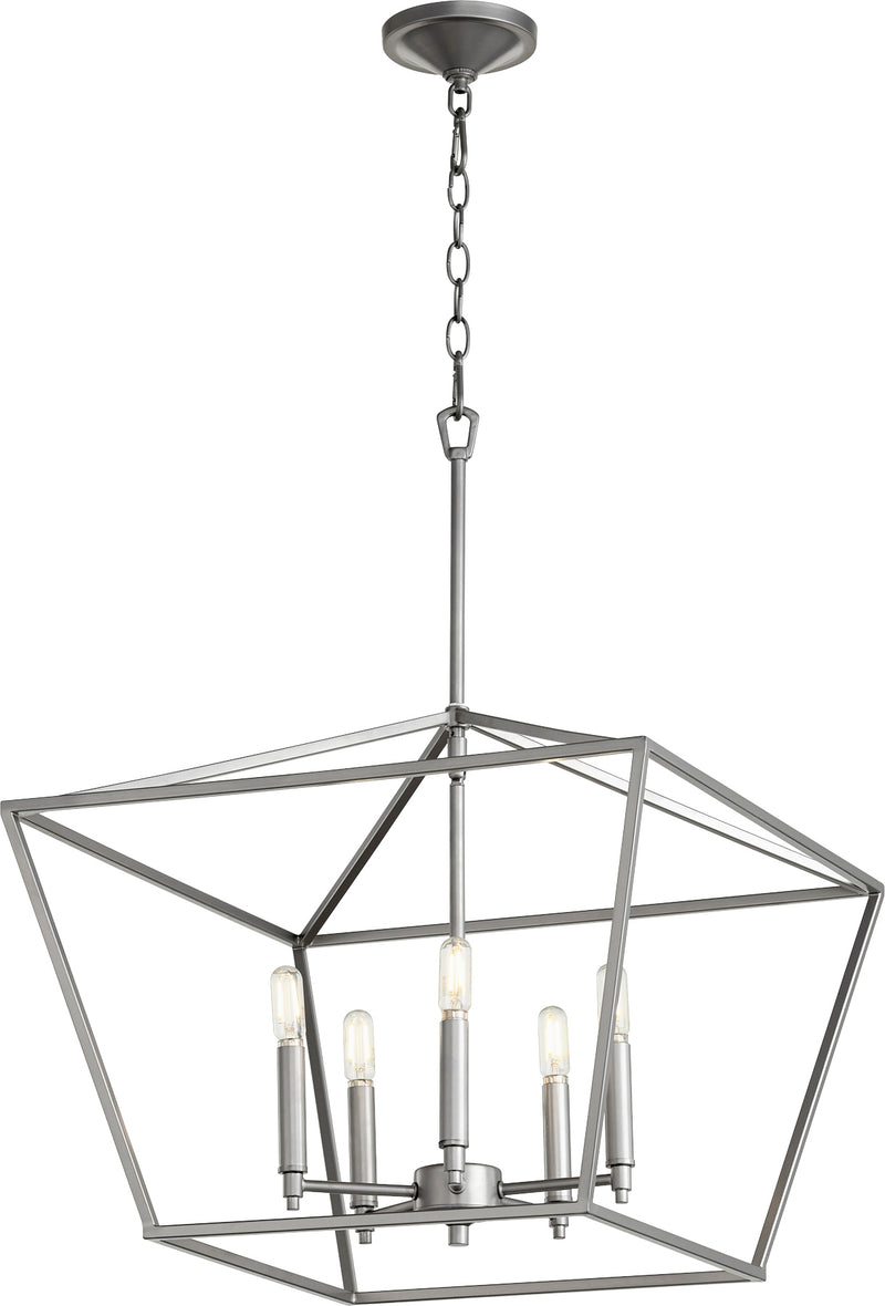 Quorum Home Quorum - 644-5-64 - Five Light Chandelier - Classic Nickel